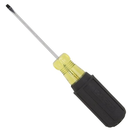Vulcan Screwdriver, 1/8 in Drive, Slotted Drive, 6-1/2 in OAL, 3 in L Shank, Plastic/Rubber Handle MP-SD01