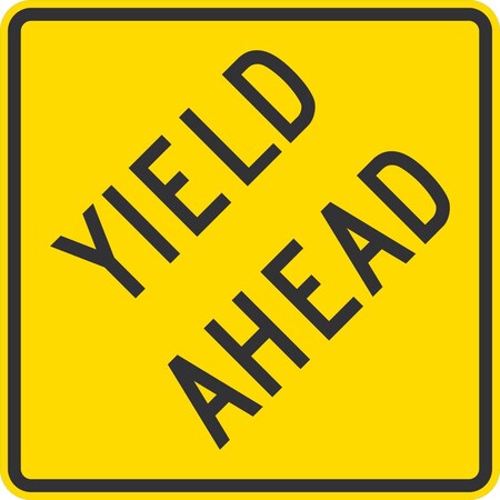 Lyle Yield Ahead, 24x24, Diamond Grade, Yellow G-12312-DG_24x24