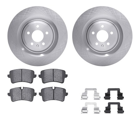 Dynamic Friction Co DFC Brake Rotor with 5000 Brake Pads and Hardware Kit 6512-73373