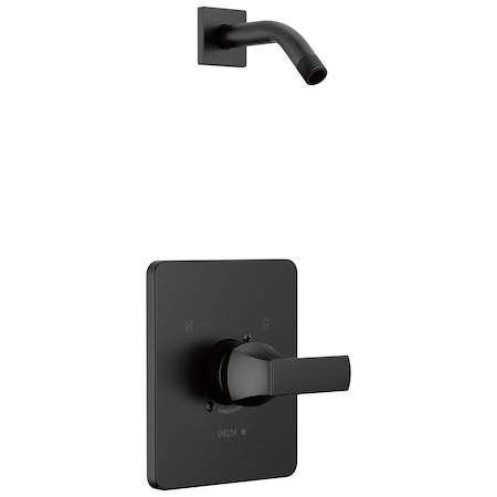 Delta Velum Monitor 14 Series Shower Trim - Less Head In Matte Black T14237-BLLHD