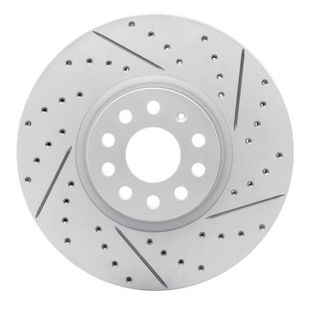Dynamic Friction Co DFC Geoperformance Rotor - Drilled and Slotted 830-74058R
