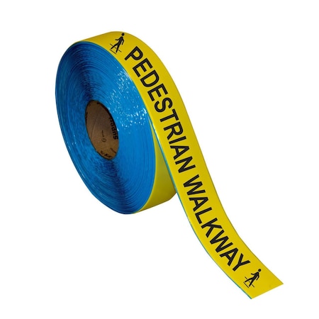 Superior Mark Floor Tape, Black/Safety Yellow, 100 ft. L IN-50-626I