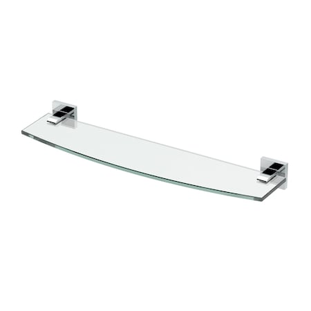 Gatco Elevate Vanity Glass Shelf, Chrome 4056