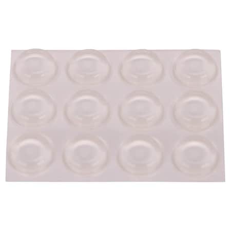 Prosource Furniture Bumper Pad, 1/2 in, Disk, PU FE-50762B-PS
