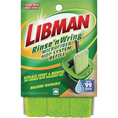 Libman Rinse N Wring Microfiber Mop Refill 1676