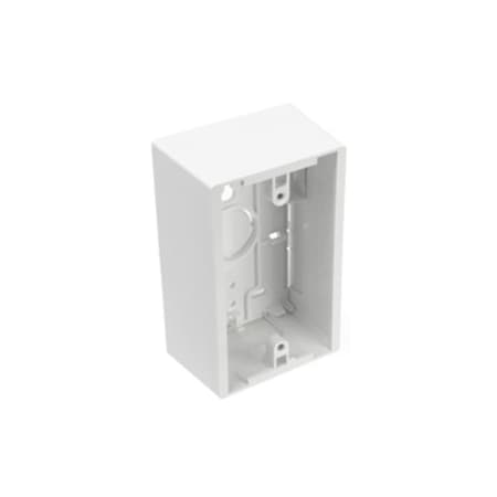 Leviton Electrical Box, Back Box Type, 1 Gang, Plastic, Rectangular Shape 42777-1WA