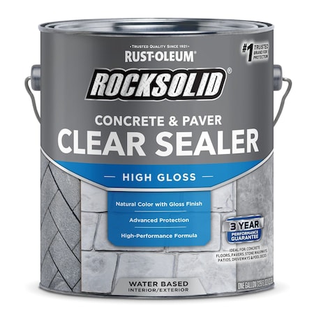 Rust-Oleum Sealer, Gloss Finish, Clear, Water Base 317927