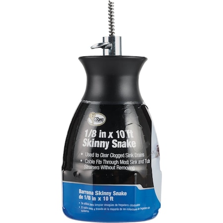 Cobra Skinny Snake 10 Ft. Drain Pipe Auger 710