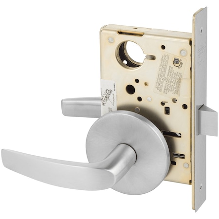 Sargent Grade 1 Passage or Closet Mortise Lock, B - Lever, L - Rose, Field Reversible, ASA Strike, Satin Ch 8215 LB 26D
