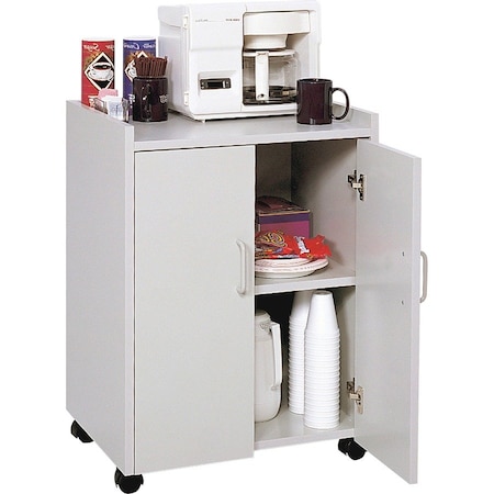 Safco Refreshment Cart, Mobile, Grey 8953GR