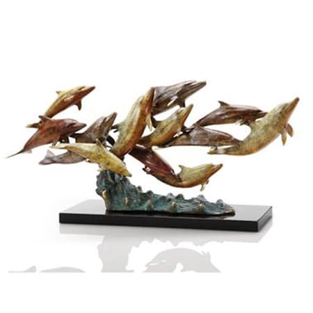 Wall-To-Wall Swimming Dolphins Sculpture, 12PK WA126653