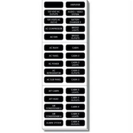 Livewire Blue Sea AC Panel Extended 120 Label Set LI896200