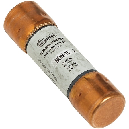 Eaton Bussmann 15A NON Cartridge General Purpose Cartridge Fuse, 2PK BP/NON-15