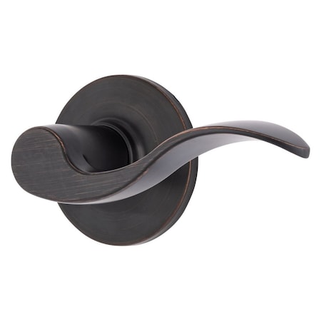 Brinks Raleigh Series Passage Transitional Wave Lever Round Rose Tuscan Bronze Finish E2428-150