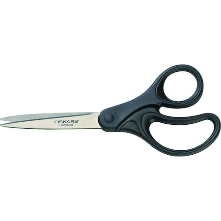 Fiskars Economical Scissor, 8 in Overall Length, 4 in Cut Length, Stainless Steel Blade, Black/Blue 150220-1003