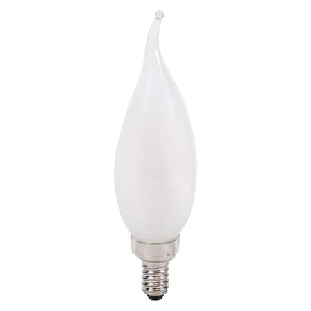 Sylvania TruWave Series LED Bulb, Bent Tip Lamp, 60 W Equivalent, Candelabra E12 Lamp Base, Dimmable, PK2 42083