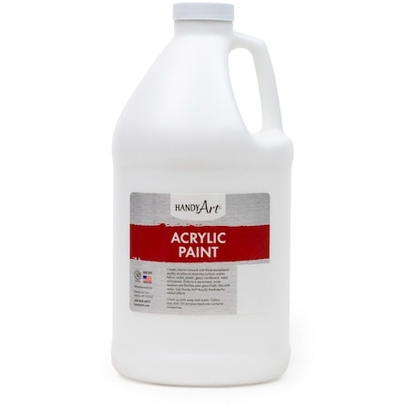 Handy Art Acrylic Paint Half Gallon, Titan White 102-000