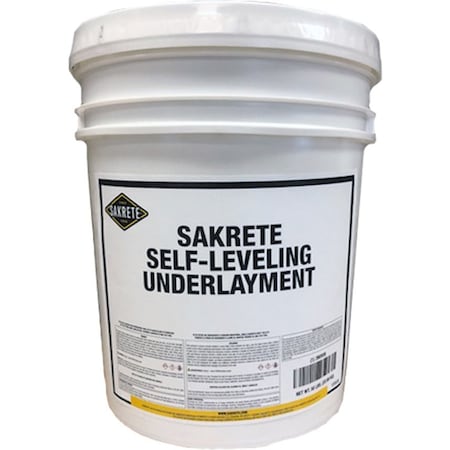 Sakrete Concrete Leveling Compound, Pail, Gray, Self-Leveling Underlayment 120035