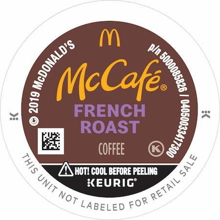 Mccaf e K-Cup French Roast Coffee, Compatible with Keurig Brewer, Dark/Bold, K-Cup, 4PK 5000358126