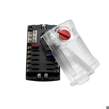 Optifuse Fuse Block for Regular Blade - Ground, 12P BLR-412-G