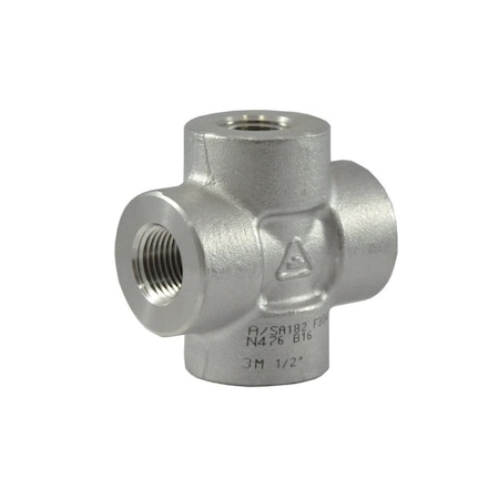 Msi Products 1-1/2in INDUSTRIAL 3000lb Threaded 304/304L Stainless Steel Cross A3430224