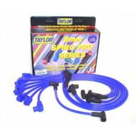 Taylor 8 mm Blue Spiro Pro Ignition Wire Set for Chevy Nova 1968-1974 Hei TAY74602