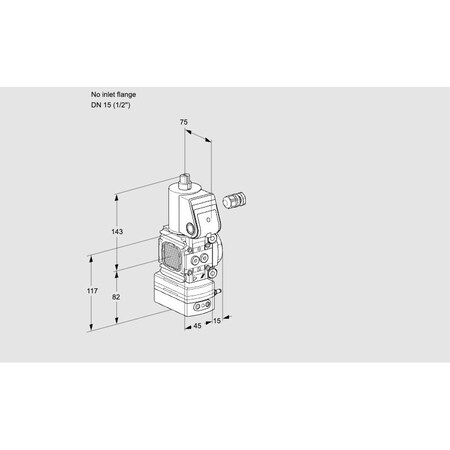 Honeywell Kromschroder VLV, SOLND, PRESS REG, 15MM RP, VAD1 /15R/N KS88001702