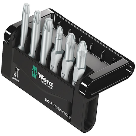 Wera Bit-Check 6 Universal 2, 6 pieces 5056473001
