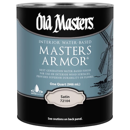 Old Masters Masters Armor Satin Clear Water-Based Floor Finish 1 qt 72104