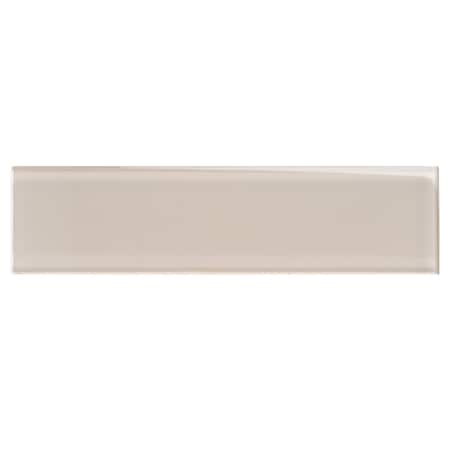 Apollo Tile 20 pack Warm Greige 3-in. x 12-in. Polished Glass Subway Wall Tile 5 Sq ft/case APLA88085 3X12A