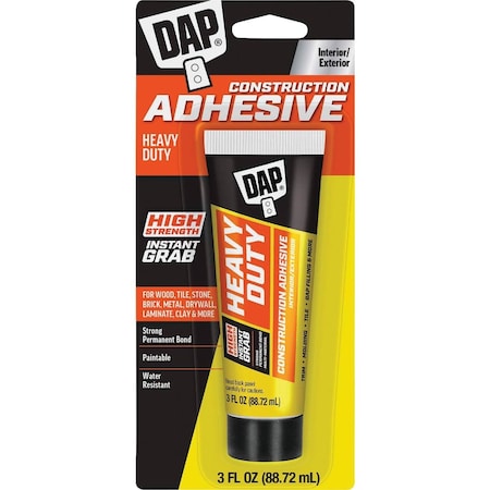 Dap 3 Oz. Heavy Duty Construction Adhesive 7079800160