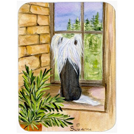 Carolines Treasures Chinese Crested Glass Cutting Board - Large- 15 H x 12 L in. SS8121LCB