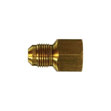 First Fitting & Fastener 1/2 X 1/2 MPT BRASS FEMALE ADAPT SAE 45 DEG FLARE 10241MID