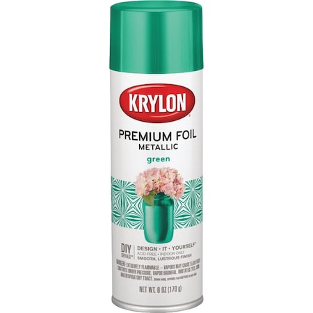 Krylon 8 Oz. Premium Foil Metallic Green Spray Paint K01081000