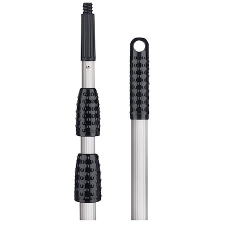 Libman Extension Handle, 1.81 in Dia, 12 ft L, Aluminum, Silver 612