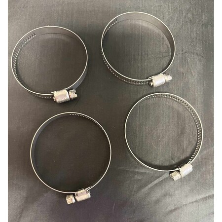 Helix Racing Products Stainless Worm Drive Clamps 32-58mm, 4PK 114-6428