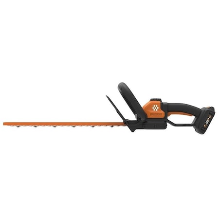 Worx WORX WG261 Hedge Trimmer, Lithium-Ion Battery, 9/16 in Cutting, Steel Blade, Dual-Action Blade WG261/255.1