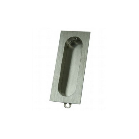Ives 222 Flush Pull - Rectangle, Satin Chrome 222B26D