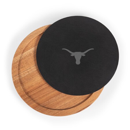 Picnic Time Family Of Brands NCAA Texas Longhorns Insignia Acacia and Slate Cheese Board & Knife Set 959-00-512-193-1