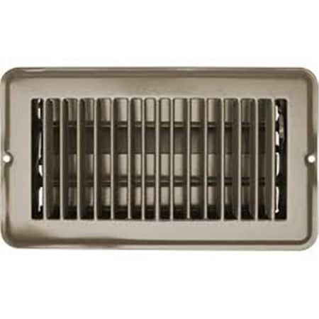 Overtime 4 x 8 in. Tan Metal Dampered Vent Register OV3591451