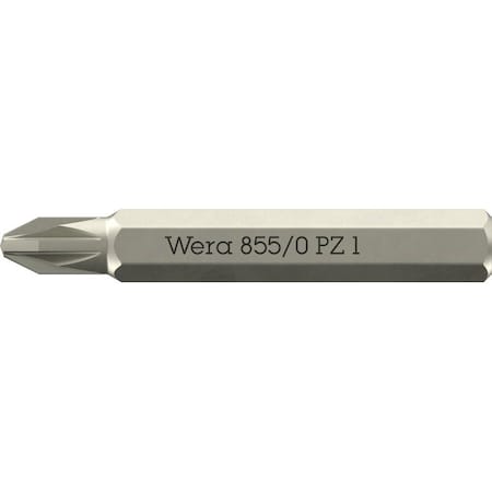 Wera 855/0 Micro bits suitable for Pozidriv screws, PZ 1 x 30 mm 5058141001