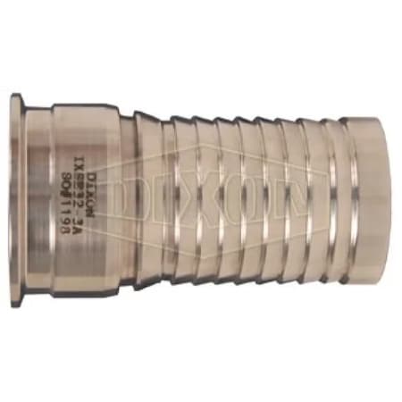 Dixon Internal Expansion Sanitary Stem, 1-1/2 in Nominal, Clamp End Style, 304 SS, Domestic IXSE24-3A