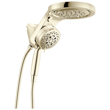 Delta Universal Showering Components 6-Setting Hydrorain With Proclean In Lumicoat Polished Nickel 56000-PN-PR25