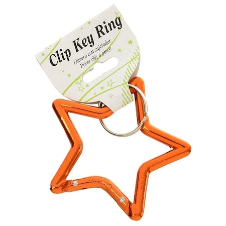 Hy-Ko Key Ring, Star, Carabiner Ring KH495