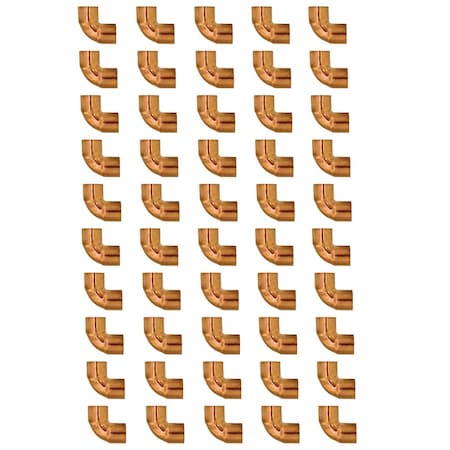 Ironwerks Designs 1/2" Copper Pipe Tee Fitting, 50PK CPR-TEE-1.2-50