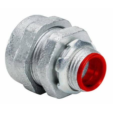 Topaz Compression Rigid Connector, Steel, 1/2" 261i