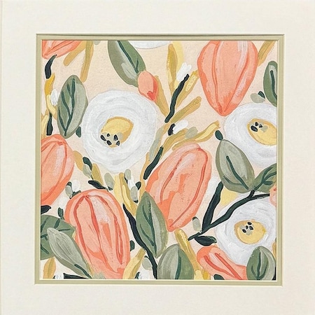 Homeroots Set Of Two Gleeful Garden Silver Framed Wall Art, 2PK 649319