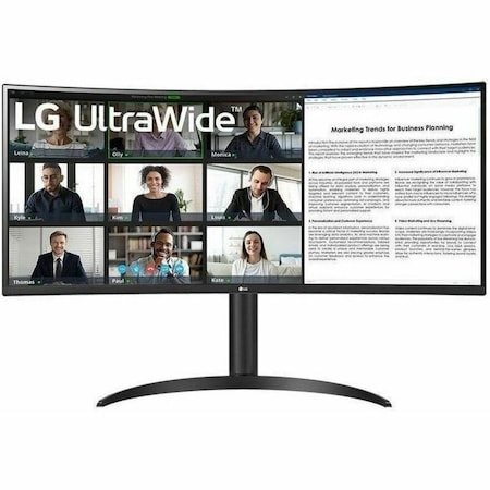 Lg 34 MONITOR, 3440X1440, 21:9 VA, HDMI 2.0 (2), DP 1.4, USB TYPE-C, USB 3.0 (2) 34BR55QC-B