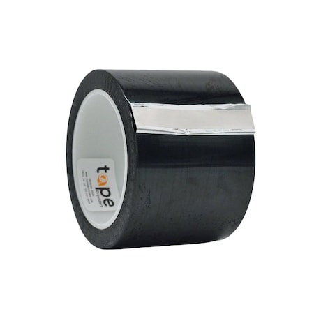 Wod Tape MPFT1 Metalized Polyester Mylar Film Tape Black: 3 in. x 72 yds, 16PK WOD MPFT1-03000-16-72-BLA