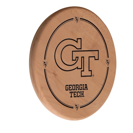 Holland Bar Stool Co Georgia Tech 13" Laser Engraved Solid Wood Sign WSgnLNatGATech